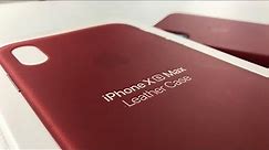iPhone XS Max Product(RED) Leather Case - First Impressions