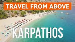 Karpathos from drone | Aerial footage video 4k | Greece, Karpathos Island from above