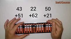 Simple Addition of two digit Numbers using Abacus | Addition using abacus | instabacus