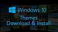 How to Download and Install Themes in Windows 10 - Personalize Your Pc with New Themes