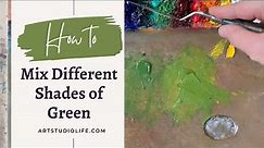 How to Mix Different Shades of Green (Mixing Two Colors Together)