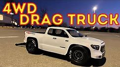FAST AWD RC Drag Truck | BIG Tires All the Way Around | Traxxas RC Car Slash Ultimate