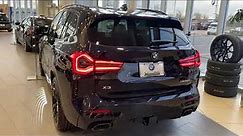 2022 BMW X3 M40i LCI Carbon Black with Oyster Vernasca Lthr