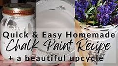 Homemade Chalk Paint Recipe • Quick & Easy 3 Step Recipe • IOD Transfers • Thrift to Treasure