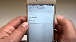 How to enable VoLTE ( Voice over LTE) Verizon iPhone 6 or 6 Plus