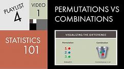 Statistics 101: Permutations vs. Combinations