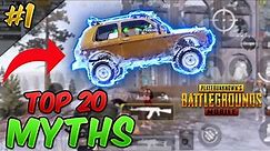 Top 20 MythBusters in PUBG MOBILE | PUBG Myths