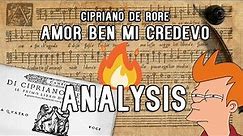 Score analysis #1 - Cipriano de Rore / Amor ben mi credevo