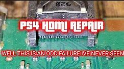 I've Never Seen This Type Of Failure Before!! PS4 Slim HDMI Repair/Replacement