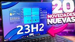 NUEVO Windows 11 23H2 OFICIAL / Tiene 20 Cosas NUEVAS con IA