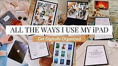 10+ WAYS I USE MY IPAD PRO | Best iPad Apps For Productivity and Organization