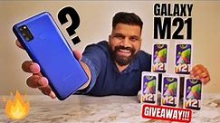 Samsung Galaxy M21 Unboxing & First Look | 48MP + 6000mAh #WattaMonster? GIVEAWAY🔥🔥🔥