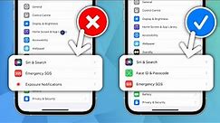 How to Fix Face ID & Passcode Missing in iPhone Settings
