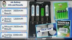 Let's check the Capacity of AA rechargeable battery.