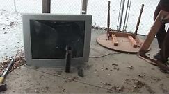 Heavy CRT TV Destruction