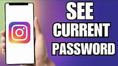 How To See Current Password On Instagram