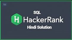 Hackerrank Symmetric Pairs Solution Hindi || Sql Basic Problems
