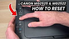 How to Reset: Canon PIXMA MG2525 & MG2522 Printer