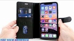 Uunique 2 in 1 Leather Wallet Folio for iPhone Xs Max: Drop Protective Folio & Slim Case in One