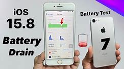 iOS 15.8 Battery Test | iOS 15.8 Battery Drain Issue on iPhone 6s & 7