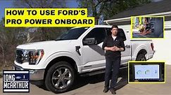 TECH TUESDAY: HOW TO USE FORD'S PRO POWER ONBOARD GENERATOR