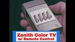 ZENITH COLOR TELEVISION W/ REMOTE CONTROL 1960s PROMOTIONAL FILM 55924