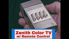ZENITH COLOR TELEVISION W/ REMOTE CONTROL 1960s PROMOTIONAL FILM 55924