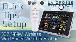 327-1414W Wind Speed Weather Station Setup
