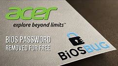 How to remove bios password on all Acer laptops for free!