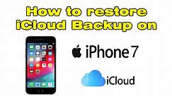 How to Backup iPhone 7 to iCloud (iCloud Backup)