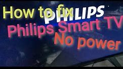Philips 55inch Smart TV no power How to fix#lucbanelectronics #repair #nopower