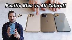 iPhone 12 Pro Max PACIFIC BLUE vs EVERY COLOR!! (Is this the BEST IPHONE 12 PRO COLOR??)