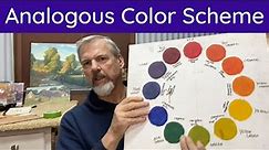 Analogous Color Scheme for Landscape Painting Tutorial for Beginners