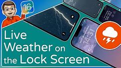 Animated Weather on your Lock Screen Wallpaper ⭐ iOS 16 Tips