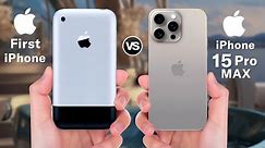 First iPhone VS iPhone 15 Pro Max Specs Comparison