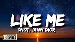 $NOT - Like Me (Lyrics) ft. iann dior