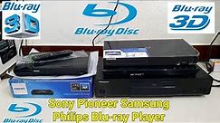 Sony, Pioneer, Samsung, Philips, Blu-ray Player 3D HHD Support