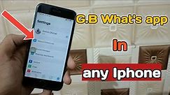 Install GB whats app in any Iphone.// #laddidhiman //.
