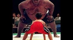 Hilarious 700 lb Sumo Wrestler vs little MMA fighter.