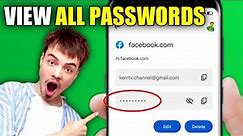 How to See ALL PASSWORDS Saved in your Google Account (2024)