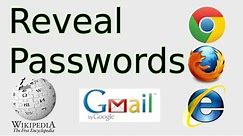 How to Reveal Passwords (Copy from Password field & Inspect Element in Chrome, FireFox)