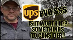 UPS Personal Vehicle Driver. Worth It?