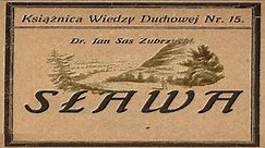 Nie Słowianie a Sławianie [1924] Książka Mówiona (dr Jan Sas Zubrzycki)