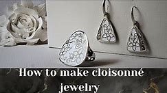 How to make cloisonné enamel jewelry 🤍