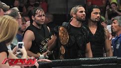 The Shield charges the ring after Randy Orton declares he will be WWE Champion: Raw, August 5, 2013
