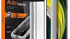 Spigen Tempered Glass Screen Protector [GlasTR AlignMaster] Designed for iPhone SE 3 (2022) / iPhone SE 2 (2020) / iPhone 8 / iPhone 7- (2 Pack)