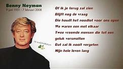 Benny Neyman - Of Ik Je Terug Zal Zien (Lyrics Video)