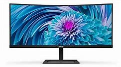 Highlight features! Philips 346E2CUAE 34" Curved Frameless Monitor
