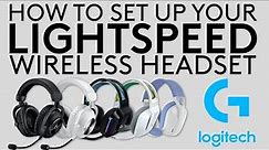 How to set up your Logitech LIGHTSPEED Wireless Headset
