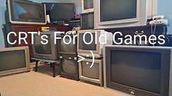 Why an old CRT TV? Playing older video games the right way (And my own input for CRT's in general)